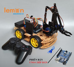 Bộ Xe Arduino Car Arm Robot - Bộ Xe Cánh Tay Điều Khiển PS2