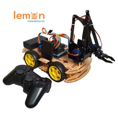 Bộ Xe Arduino Car Arm Robot - Bộ Xe Cánh Tay Điều Khiển PS2