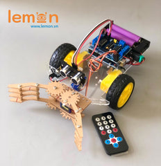 Bộ Xe Robot Arduino Điều Khiển Từ Xa Có Mỏ Kẹp Để Gắp Vật