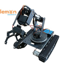 Bộ Xe Tăng Cánh Tay Robot 6 Bậc Loại Lớn Điều Khiển Bluetooth - Arm 6DoF Tank Arduino Motor 12v