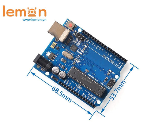 Mạch Arduino Uno R3 Chíp Cắm Atmega328P Kèm Cáp – Lemon Robotics