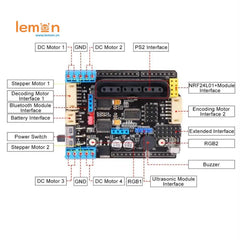 Mạch điều khiển đa năng Robot Motor Driver Shield Board Arduino - PS2, WIFI, BLUETOOTH, IR