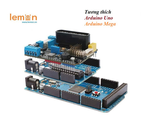 Mạch điều khiển đa năng Robot Motor Driver Shield Board Arduino - PS2, WIFI, BLUETOOTH, IR