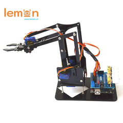 Bộ Cánh Tay Robot 4 Bậc Đầy Đủ Điều Khiển Biến Trở - Arm 4DOF Arduino Uno R3