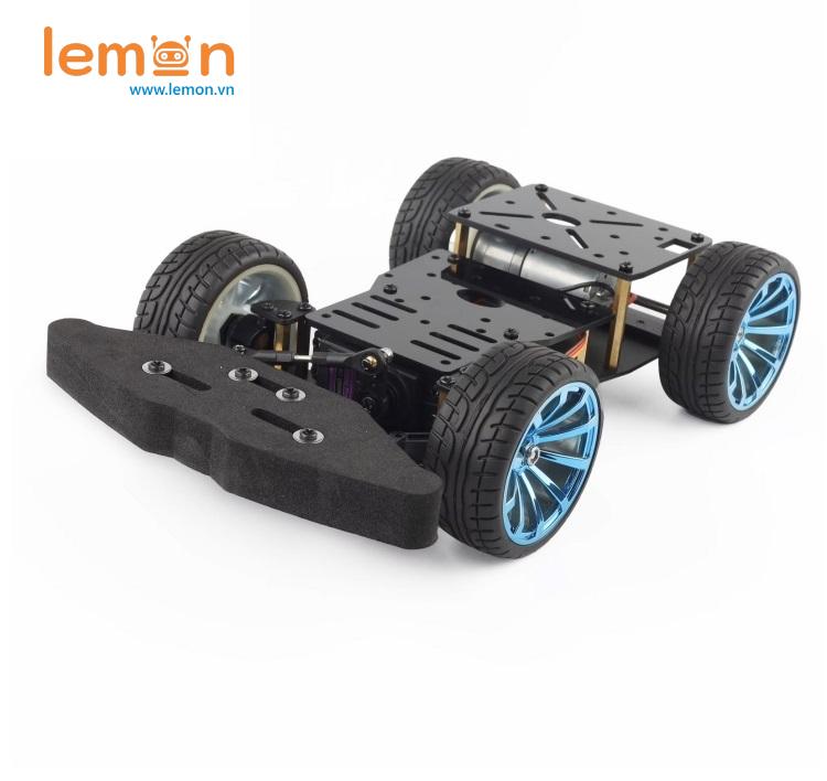 Bộ Khung Xe Thể Thao Kim Loại 4 Bánh - Frame Sport Car 4WD Arduino