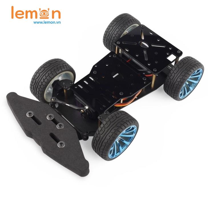 Bộ Khung Xe Thể Thao Kim Loại 4 Bánh - Frame Sport Car 4WD Arduino